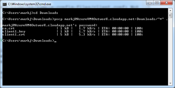 Download PKI Files to Windows